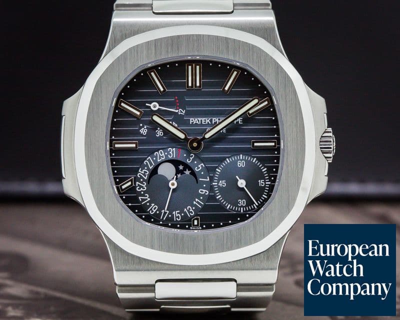 Image of Patek Philippe Jumbo Nautilus 5712 Moonphase Power Reserve SS