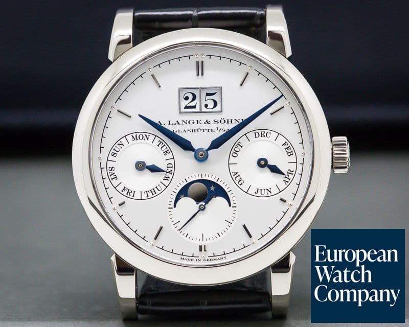 Image of A. Lange and Sohne Saxonia Annual Calendar 18K White Gold 