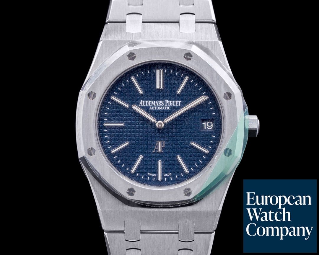Image of Audemars Piguet Royal Oak Extra Thin 15202ST Blue Dial SS