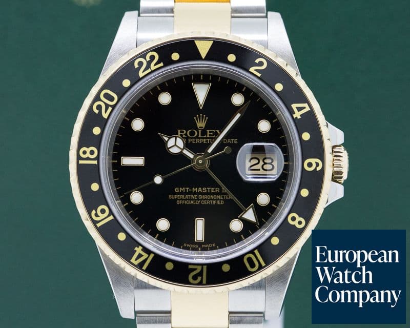 Image of Rolex GMT Master II 18K / SS Black Dial
