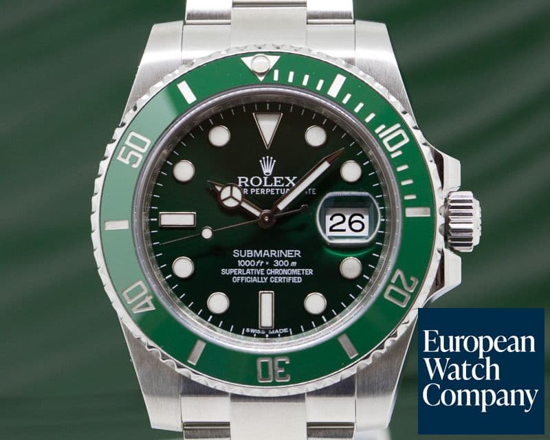 Image of Rolex Submariner Green Ceramic Bezel Green Dial SS