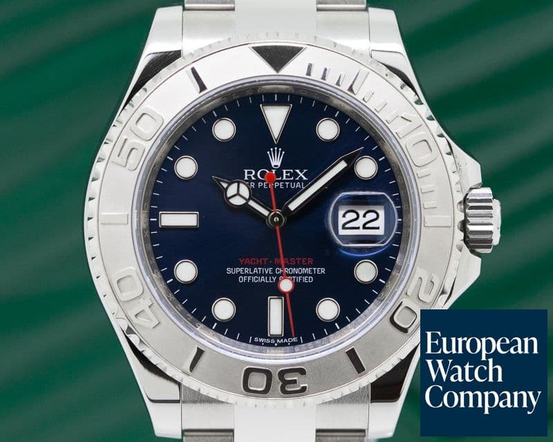 Image of Rolex Yacht Master SS Blue Dial / Platinum Bezel 
