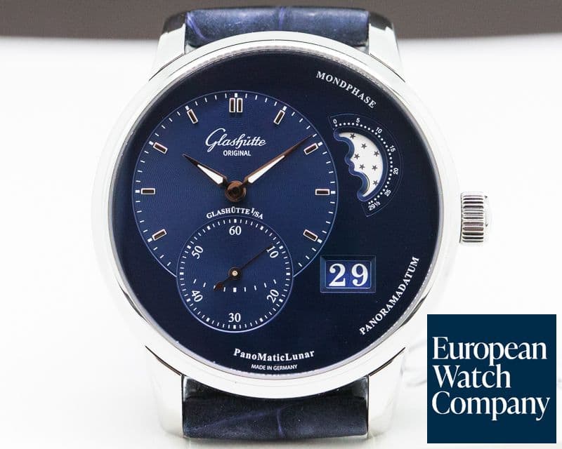 Image of Glashutte Original PanoMatic Lunar SS Blue Dial