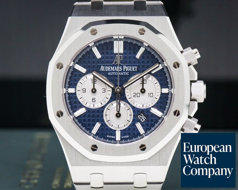 Image of Audemars Piguet Royal Oak Chronograph blue Dial SS 41mm NEW STYLE