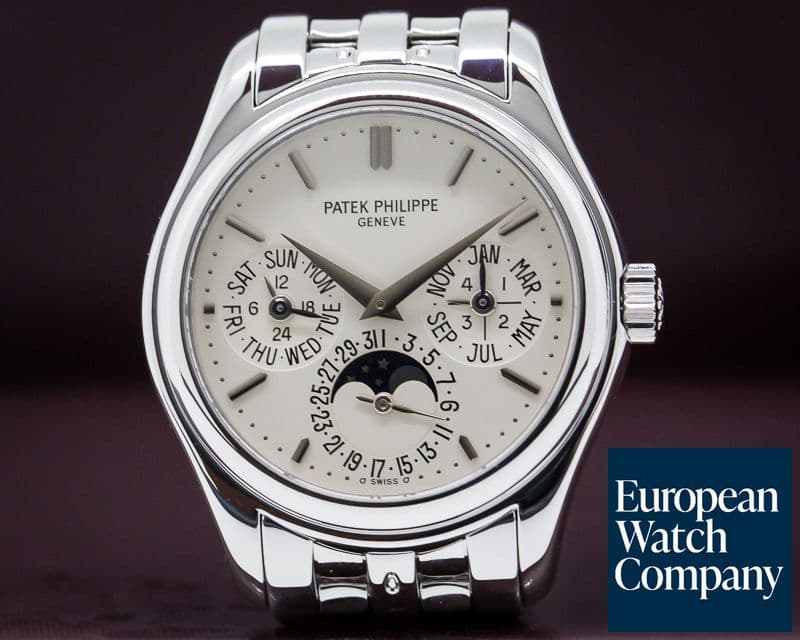 Image of Patek Philippe Perpetual Calendar 18K White Gold Bracelet COMPLETE