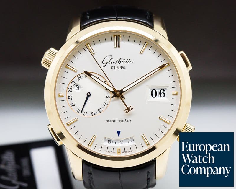 Image of Glashutte Original Senator Diary Rose Gold / Rose Gold Deployant