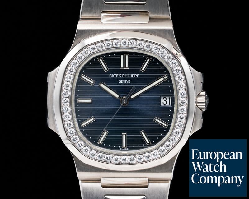 Image of Patek Philippe Nautilus White Gold / Diamond Bezel RARE
