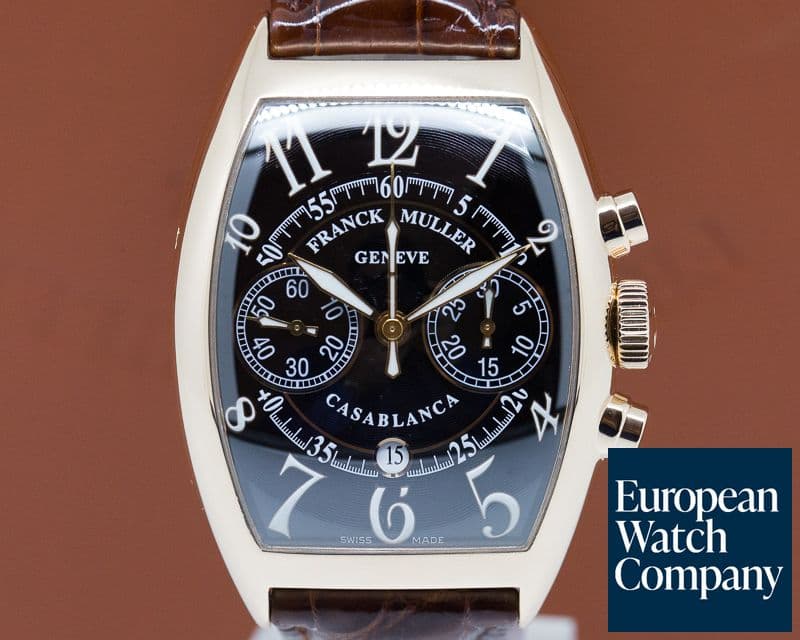 Image of Franck Muller Casablanca 18k Rose Gold Chronograph / Black Dial