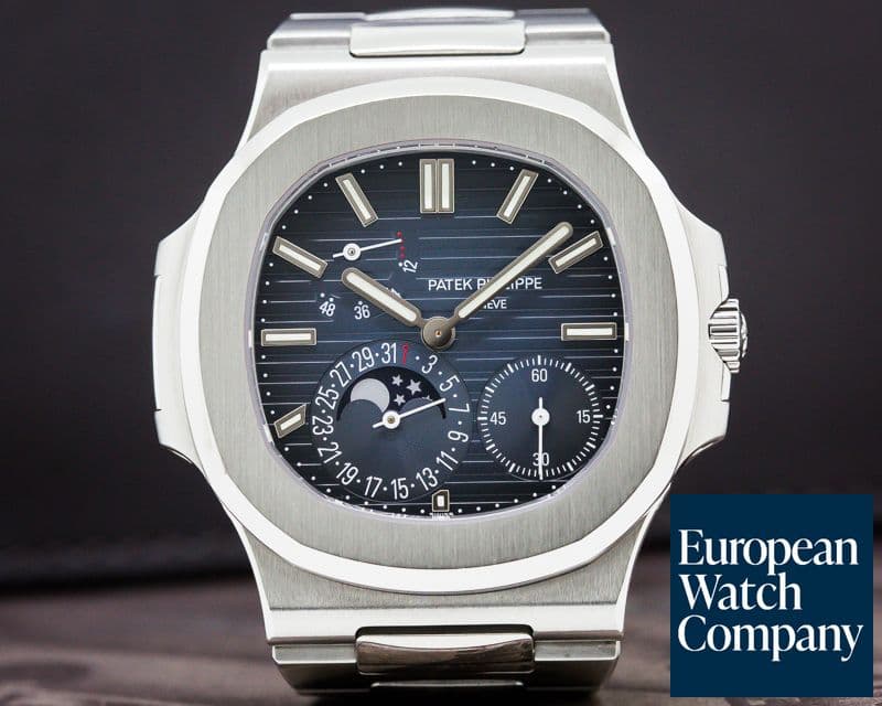Image of Patek Philippe Jumbo Nautilus 5712 Moonphase Power Reserve SS