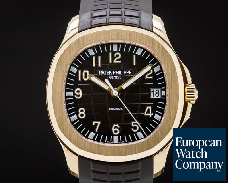 Image of Patek Philippe Aquanaut "TIFFANY & CO"  18K Rose Gold / Brown Dial 