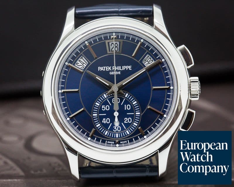 Image of Patek Philippe Chronograph Annual Calendar Platinum / Blue Dial