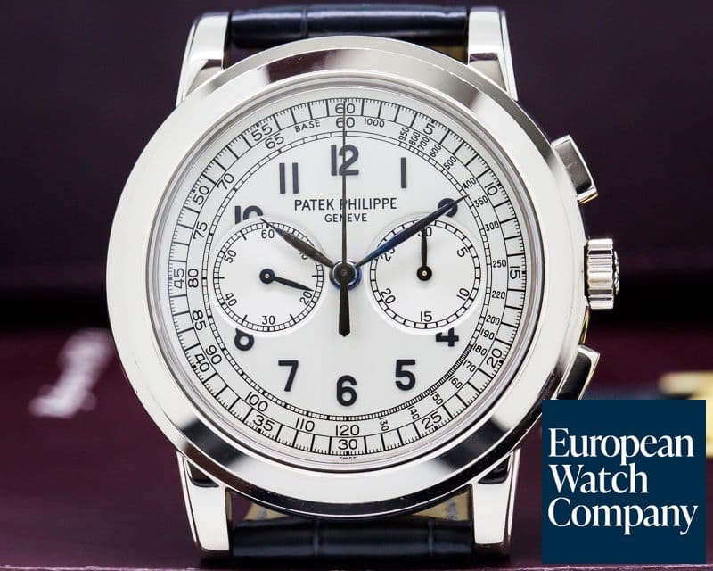Image of Patek Philippe 5070 White Gold Chronograph UNPOLISHED 