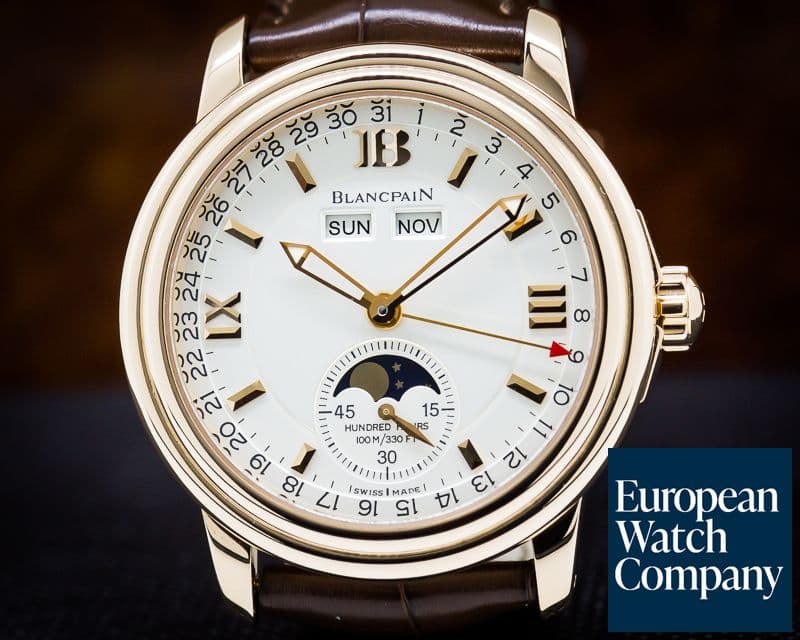 Image of Blancpain Complete Calendar Half Hunter 18K Rose Gold Limited