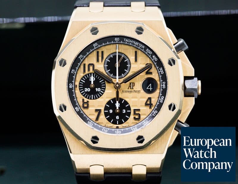 Image of Audemars Piguet Royal Oak Offshore 18k Rose Gold / Alligator 