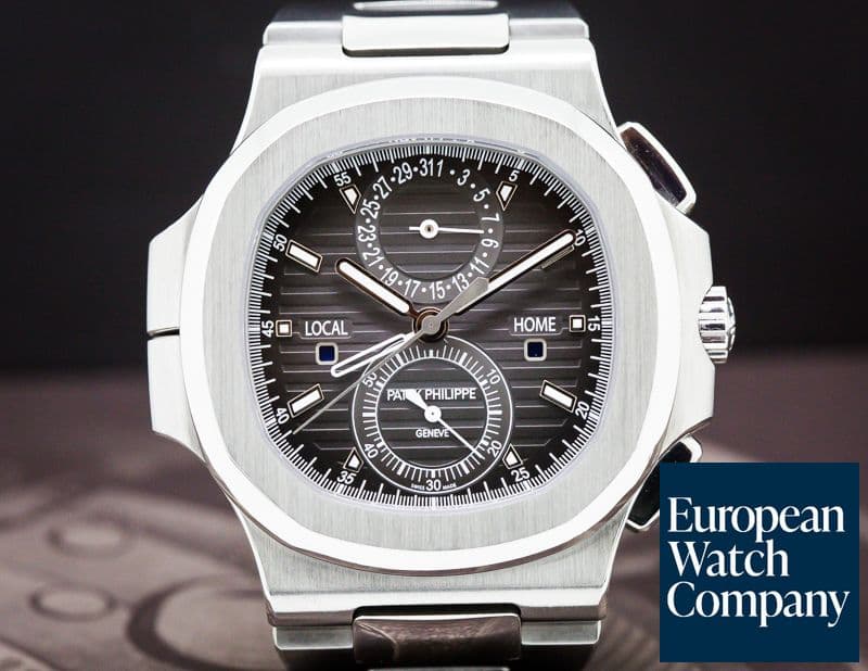 Image of Patek Philippe Nautilus Travel Time Chronograph Grey Dial SS / SS