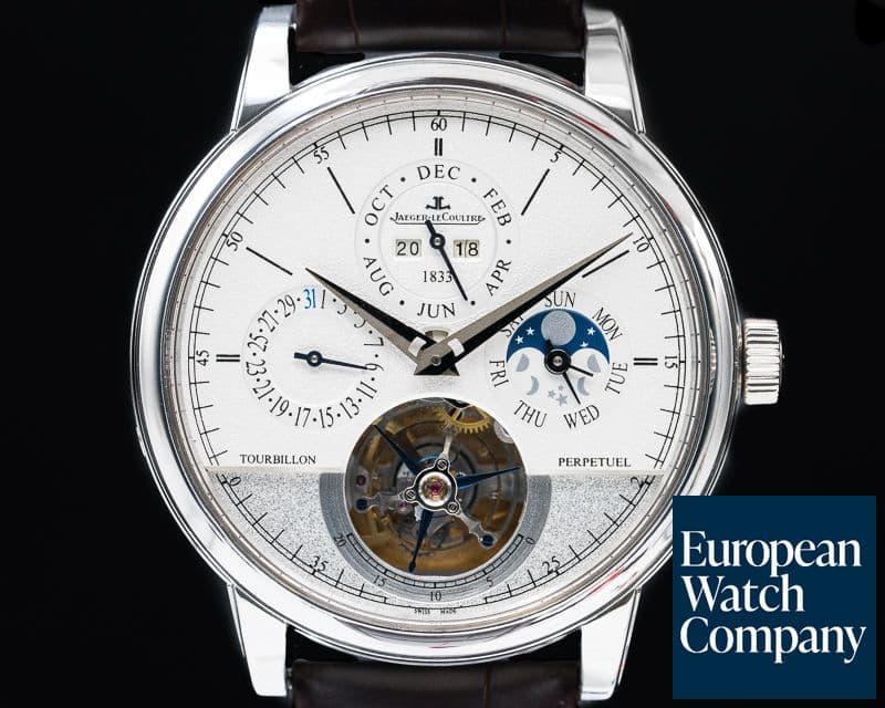 Image of Jaeger LeCoultre Master Grande Tradition Tourbillon Cylindrique Quantieme Perpetuel Plati