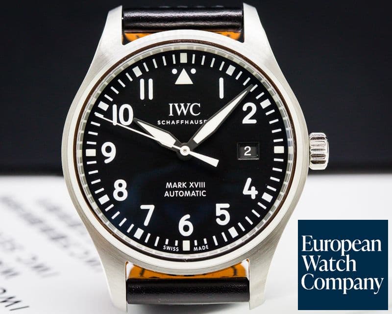 Image of IWC Mark XVIII Black Dial SS 