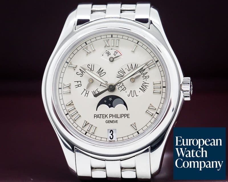 Image of Patek Philippe Annual Calendar Power Reserve Mon 18K White Gold / Bracelet