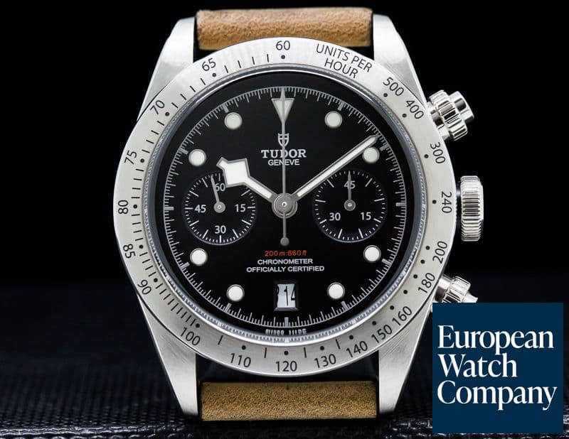 Image of Tudor Tudor Heritage Black Bay Chronograph / SS Deployant