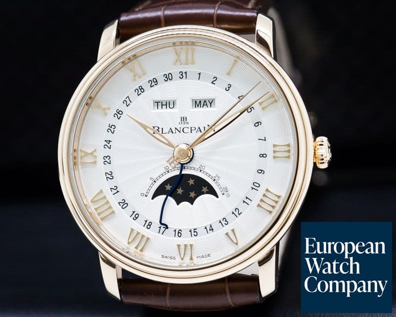 Image of Blancpain Villeret Moonphase & Complete Calendar 18K Rose Gold 