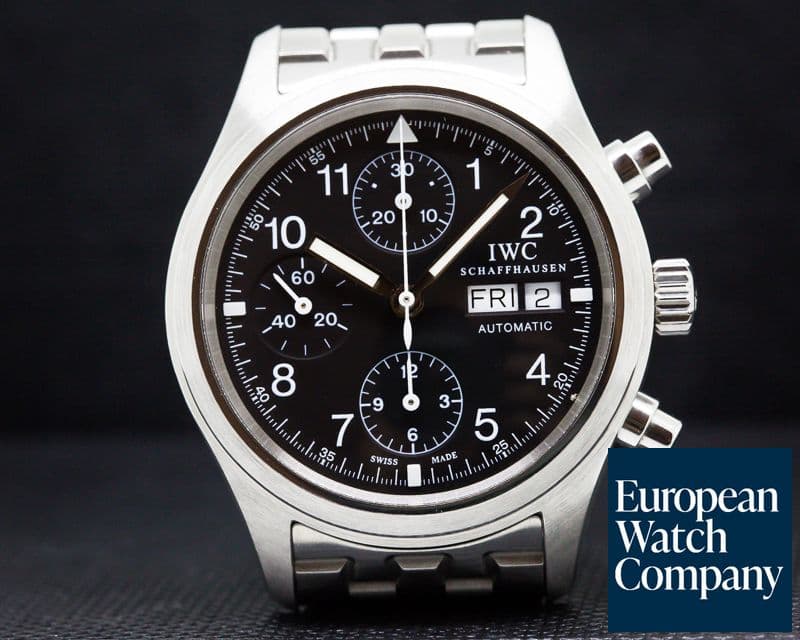 Image of IWC Pilot Chronograph Black Dial SS / Bracelet