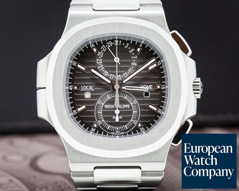 Image of Patek Philippe Nautilus Travel Time Chronograph Grey Dial SS / SS UNWORN