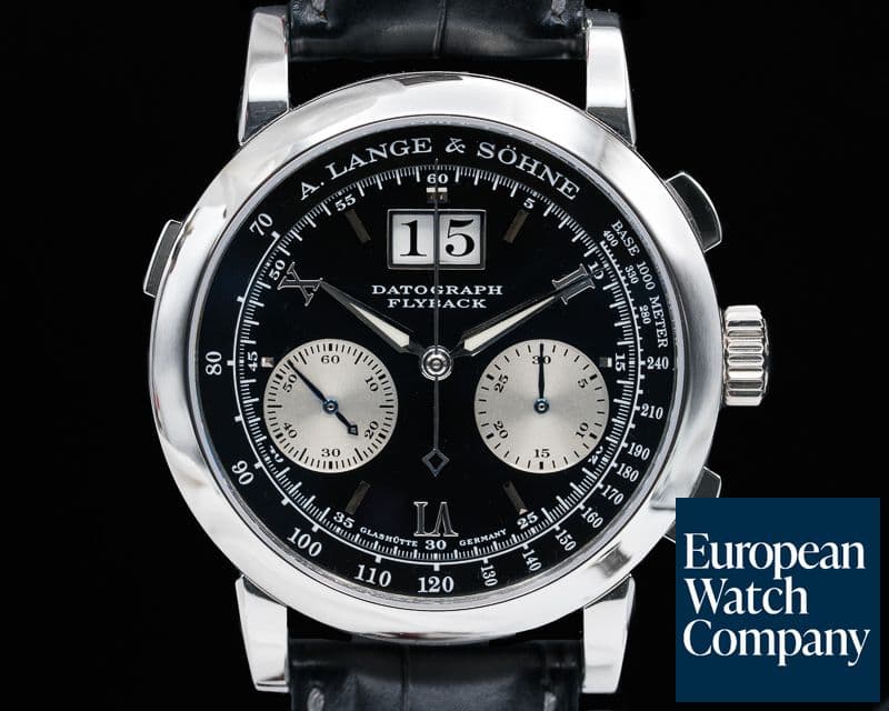 Image of A. Lange and Sohne Datograph Flyback Platinum / Deployant Buckle