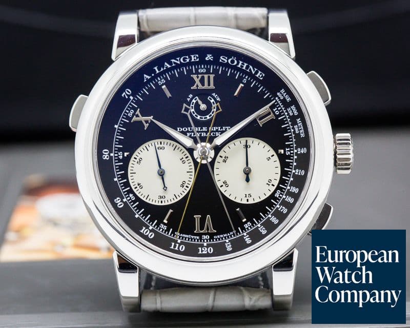 Image of A. Lange and Sohne Datograph Double Split Black Dial Platinum / Deloyment