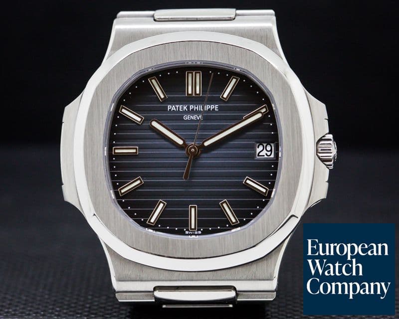 Image of Patek Philippe Jumbo Nautilus Blue Dial SS 