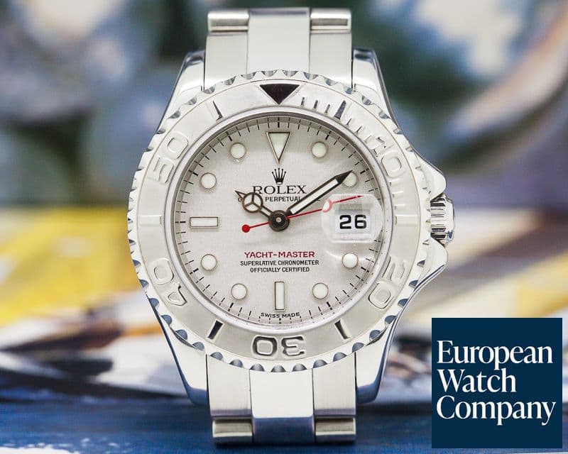Image of Rolex Ladies Yacht Master SS / Platinum Bezel
