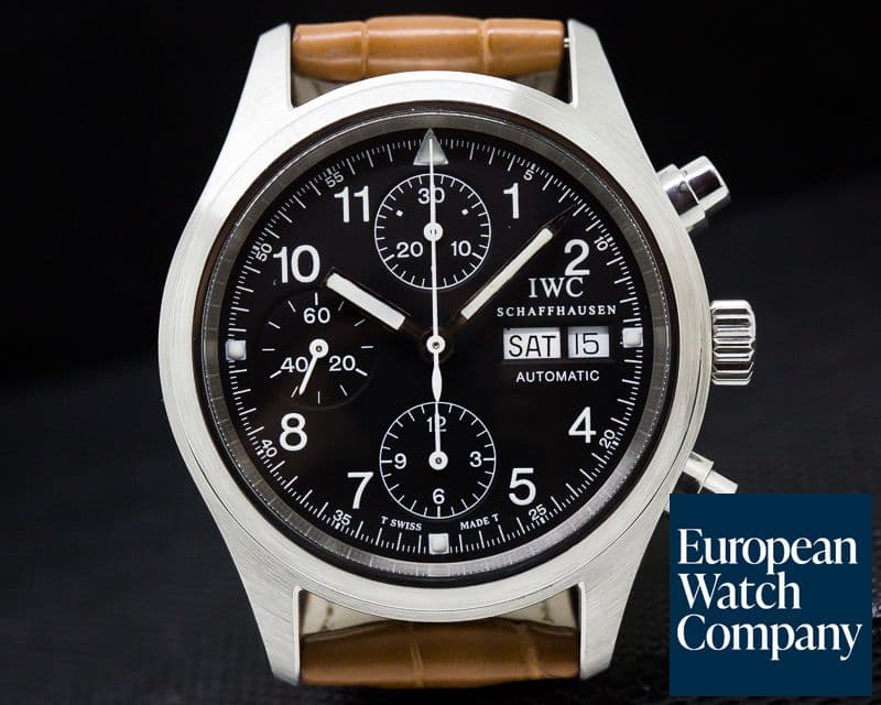Image of IWC Pilot Chronograph SS Black Dial
