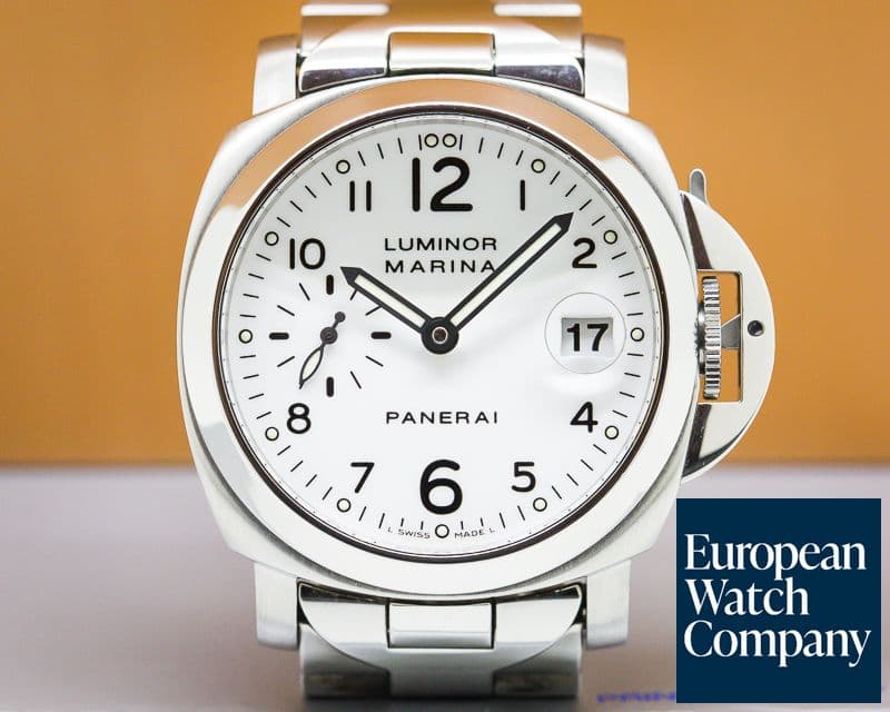 Image of Panerai Luminor Marina 40MM White Dial SS / SS