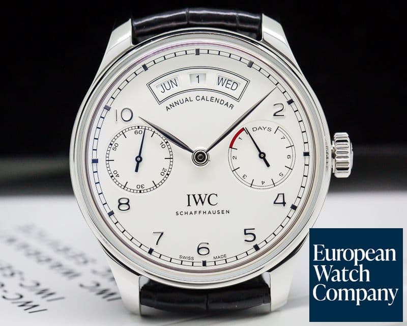 Image of IWC Portuguese Annual Calendar SS Silver Dial