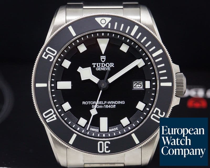 Image of Tudor Pelagos Black Dial Titanium / Bracelet