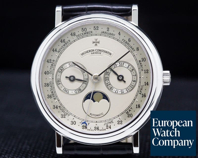 Image of Vacheron Constantin Complete Calendar Moonphase 18K White Gold