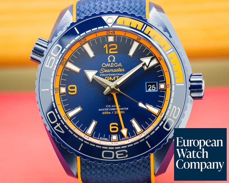 Image of Omega Seamaster Planet Ocean GMT 600M Co-Axial Blue Dial Ceramic