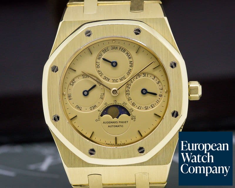 Image of Audemars Piguet Royal Oak Perpetual Calendar Yellow Gold / Champagne Dial