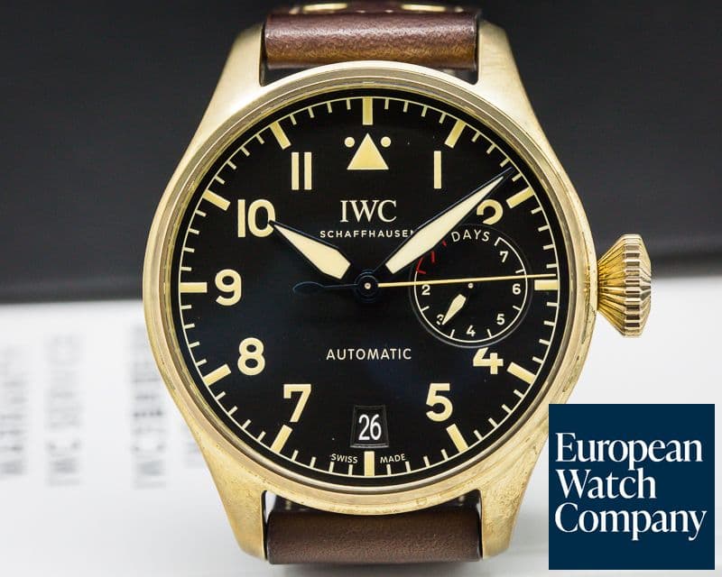 Image of IWC Big Pilot BRONZE Black Dial 