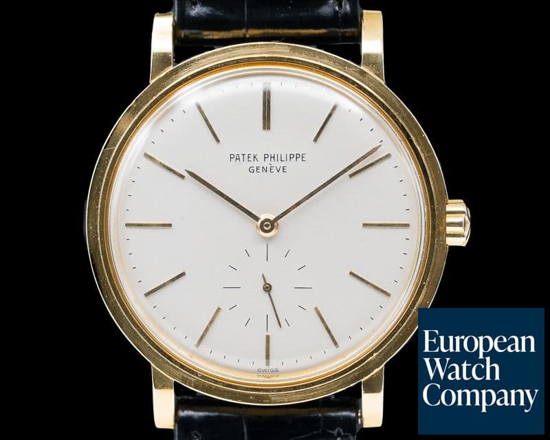 Image of Patek Philippe Calatrava Vintage Automatic 18K Yellow Gold 1964 RAISED ENAMEL