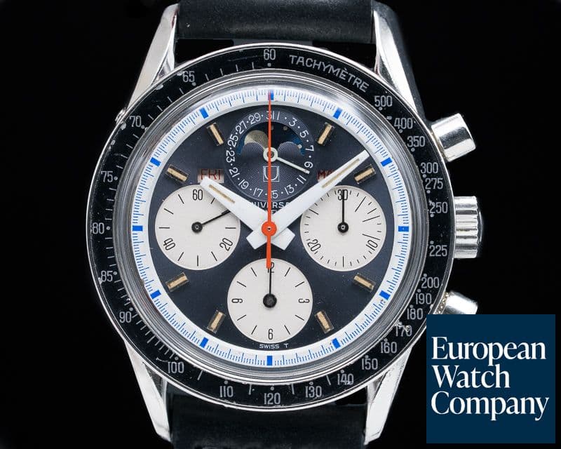 Image of Universal Geneve Vintage Exotic Slate Dial Tri Compax SS 
