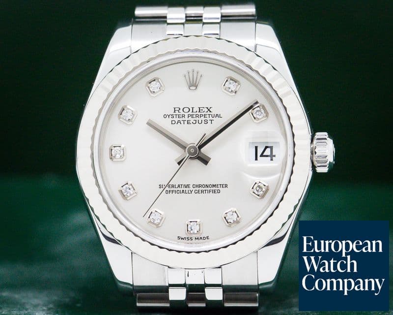 Image of Rolex Datejust Midsize Jubliee SS Silver Diamond Dial