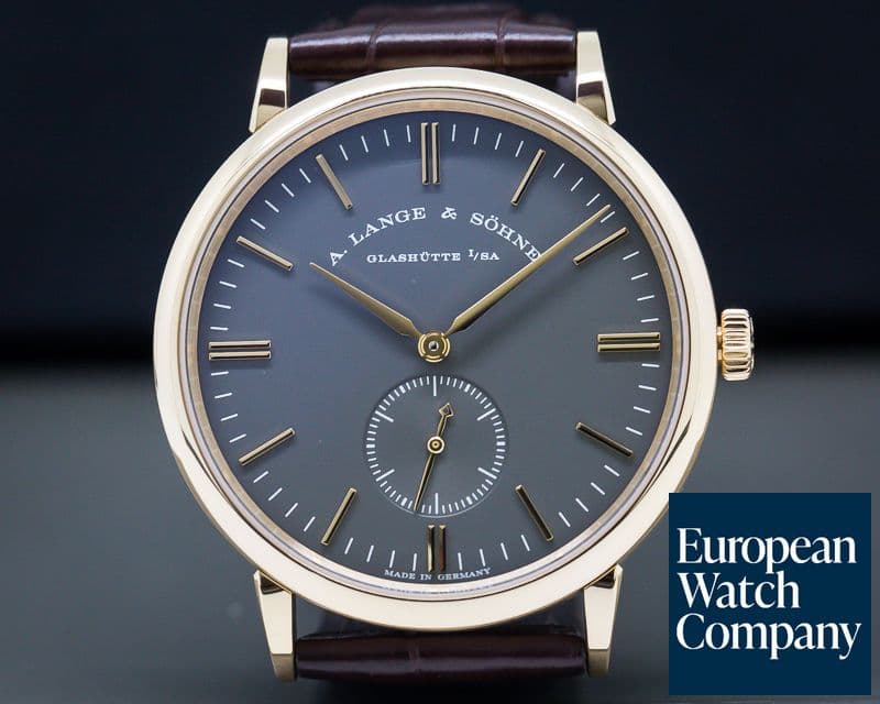 Image of A. Lange and Sohne Saxonia Manual Wind 18K Rose / Grey Dial BOUTIQUE ONLY
