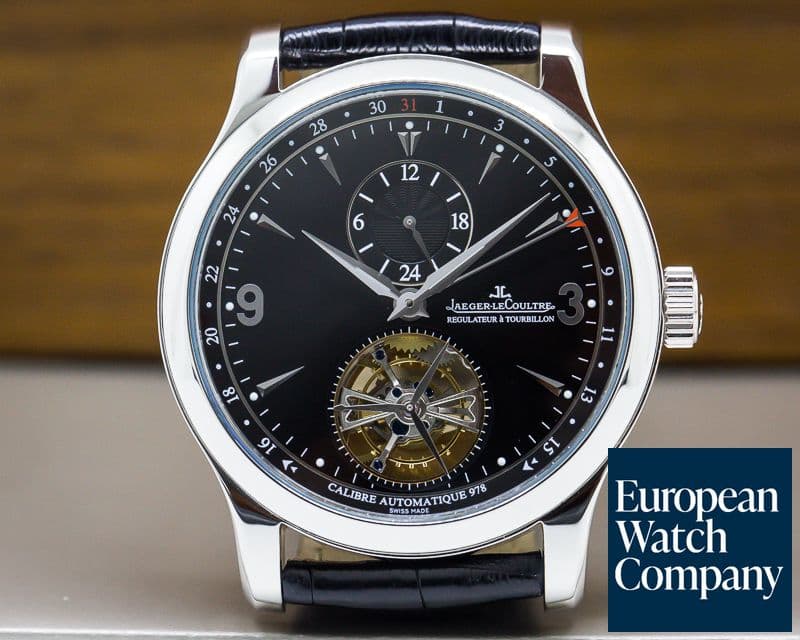 Image of Jaeger LeCoultre Master Grand Tourbillon Platinum Black Dial  Limited Edition