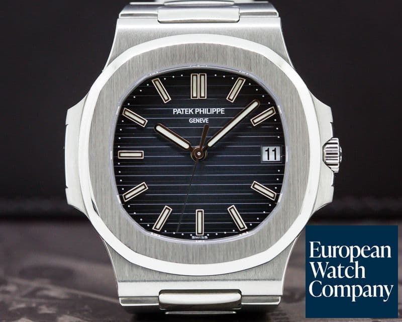Image of Patek Philippe Jumbo Nautilus Blue Dial SS 