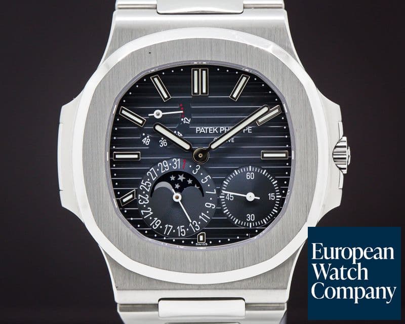 Image of Patek Philippe Jumbo Nautilus Moonphase Power Reserve SS
