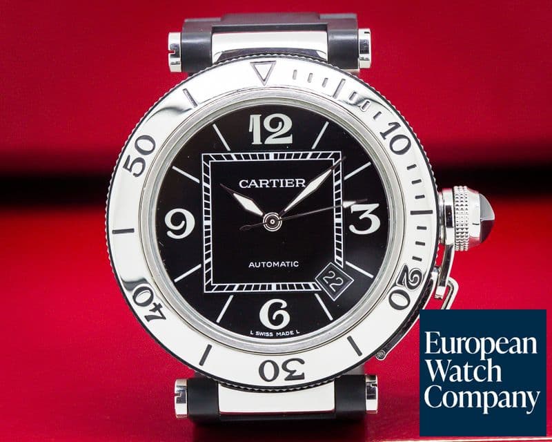 Image of Cartier Pasha Seatimer Chronograph Rubber / SS 