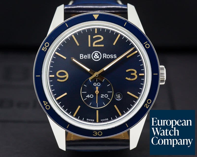 Image of Bell & Ross Heritage Blue Dial Central Seconds