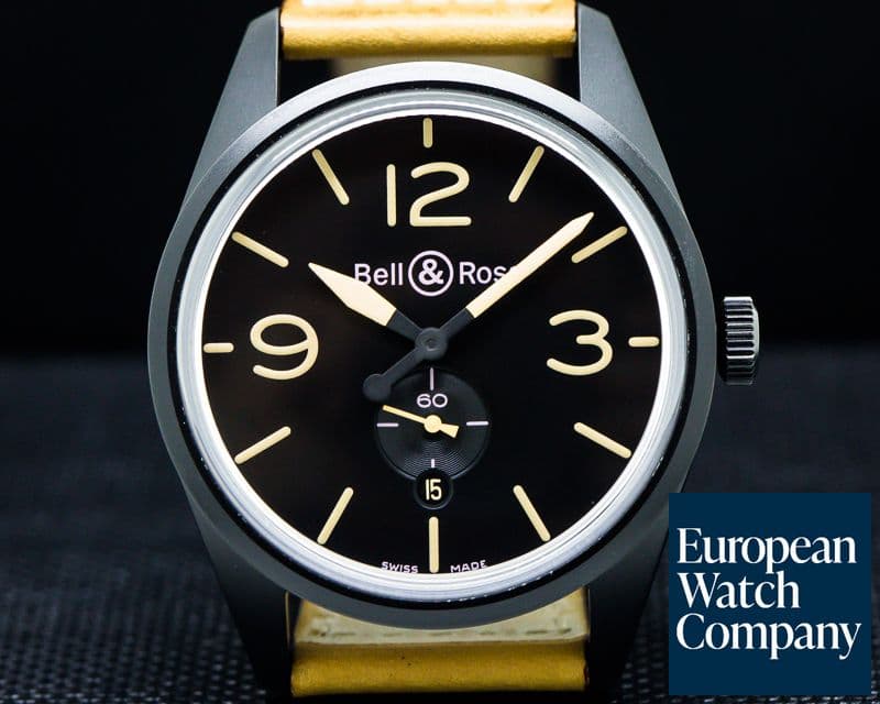 Image of Bell & Ross Vintage BR123 Original Black PVD Black Dial