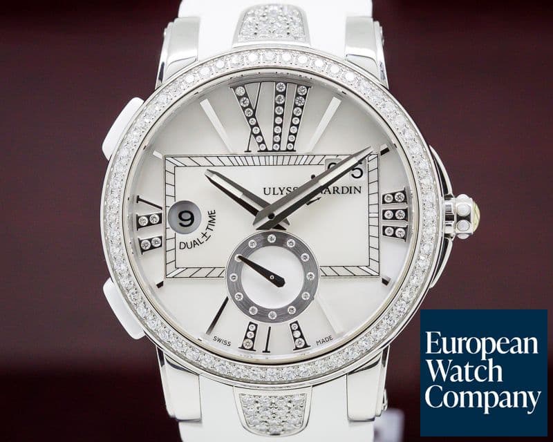 Image of Ulysse Nardin Executive Dual Time SS MOP Dial Diamonds
