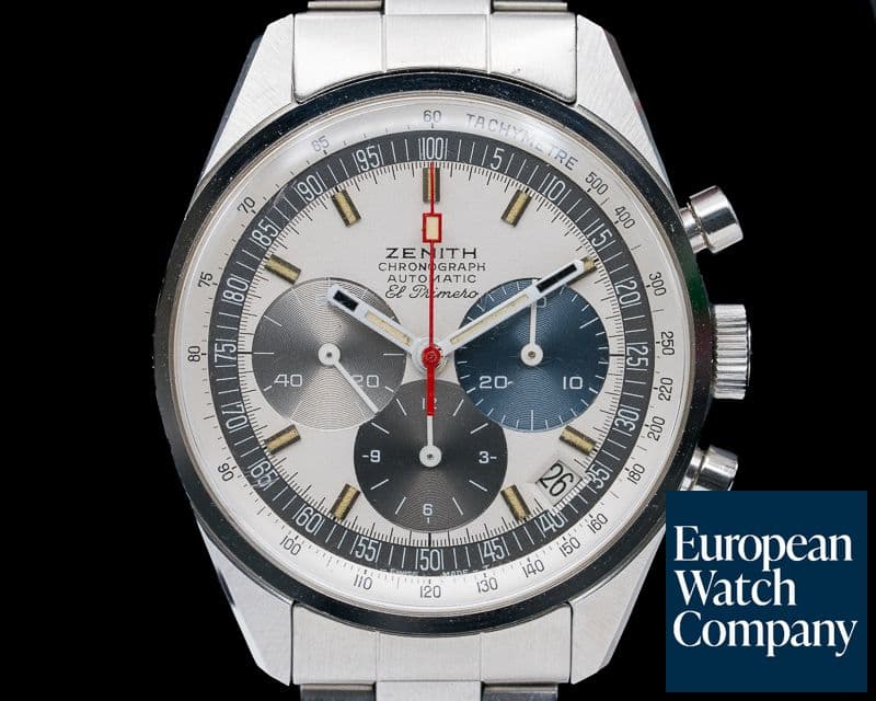 Image of Zenith A386 Vintage El Primero Tri Color RARE SS Circa 1969